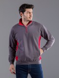 Half zip sweatshirt 100%C