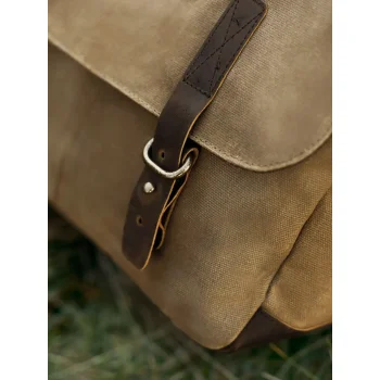 Heritage Waxed Canvas Messenger