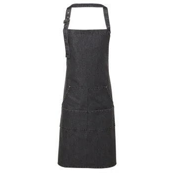 Jeans Stitch Denim Bib Apron