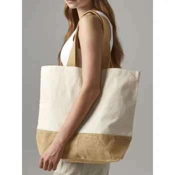 Jute Base Canvas Tote