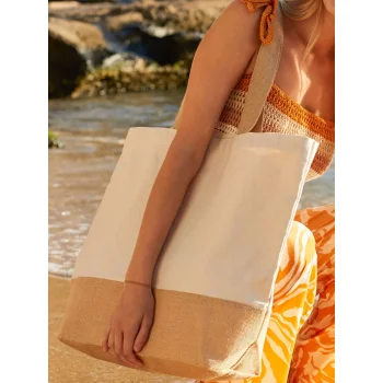 Jute Base Canvas Tote XL
