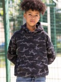 KIDS CAMO HOODIE 70%C 30%P