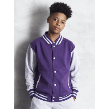 KIDS VARSITY JACKET 80%C 20%P