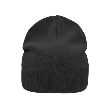Knitted Beanie with Fleece Inset