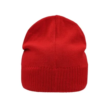 Knitted Beanie with Fleece Inset