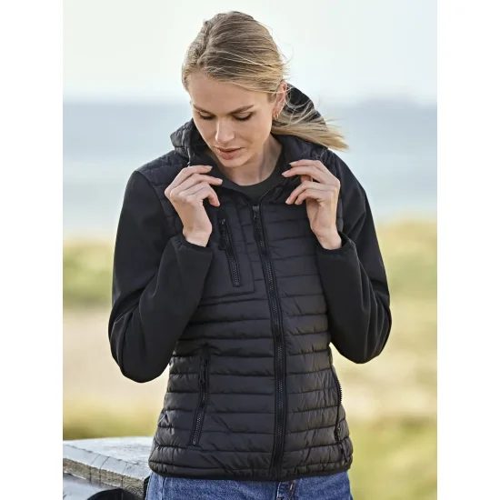 Ladies Hooded Crossover Jacket