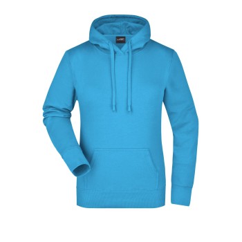 LADIES HOODED SWEAT 80%C20%P
