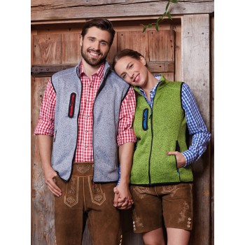 Ladies Knitted Fleece Vest 100