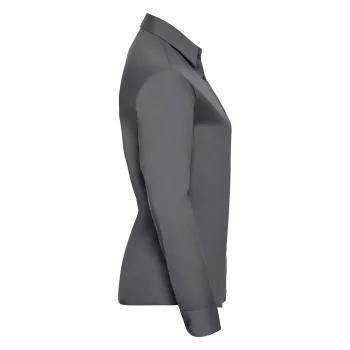 Ladies' Long Sleeve PolyCotton Poplin Shirt