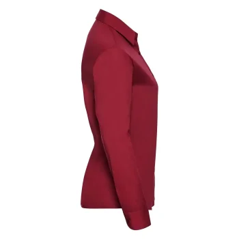 Ladies' Long Sleeve PolyCotton Poplin Shirt