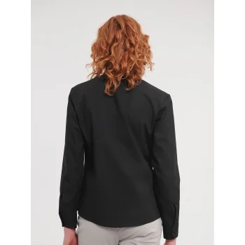 Ladies' Long Sleeve Pure Cotton Poplin Shirt
