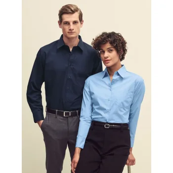 Ladies Poplin Shirt Long Sleeve