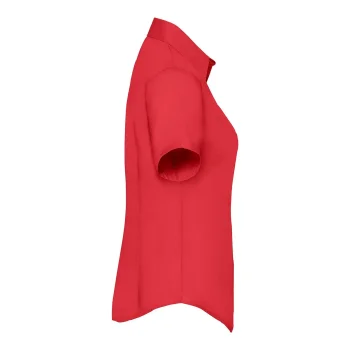Ladies Poplin Shirt Short Sleeve