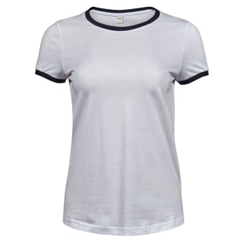 Ladies Ringer Tee 100%C