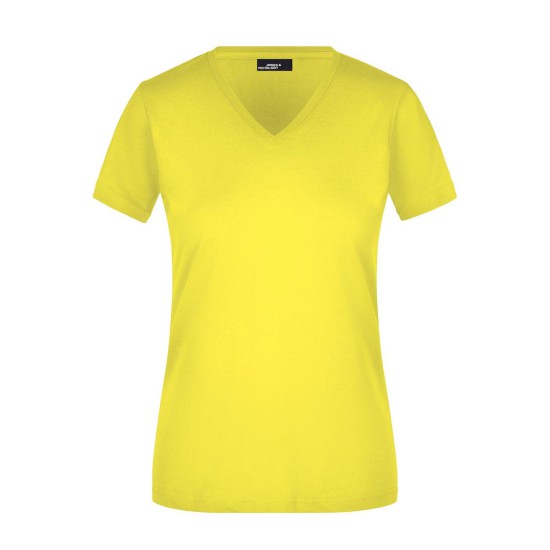 LADIES SLIM FIT V-T 100%C J&N
