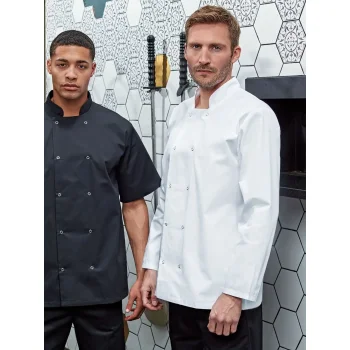 Long Sleeve Press Stud Chef''s Jacket