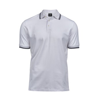 Luxury Stripe Polo 95%C 5%E