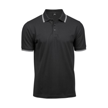Luxury Stripe Polo 95%C 5%E