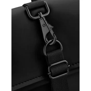 Matte PU Roll-Top Backpack