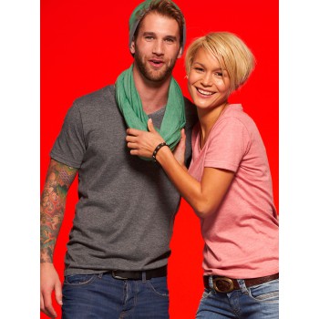 MEN HEATHER T-SHIRT 65%P 35%C