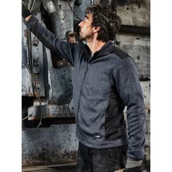 Men's Knitted Workwear Fleece Jacket - Strong