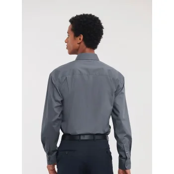 Men's Long Sleeve PolyCotton Poplin Shirt