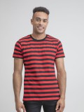 MEN'S STRIPY TEE 100%C