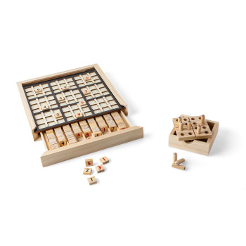 Mini set Sudoku in legno di pino Kenza