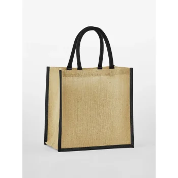 Natural Starched Jute Midi Tote