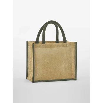 Natural Starched Jute Mini Gift Bag
