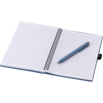 Notebook in fibra di grano con penna Massimo