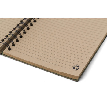 Notebook wire-o con copertina rigida in cartone riciclato Caleb