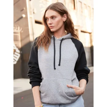 NuBlend Colour Block Raglan Hooded Sweatshirt