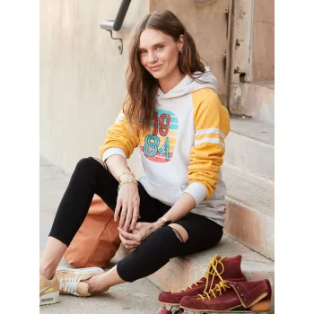 NuBlend Varsity Colour-Block Hooded Sweatshirt