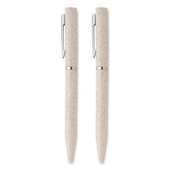 PEAT - Set di penne a rotazione in paglia