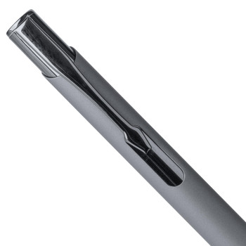 Penna a sfera alluminio riciclato con rivestimento gommato Anisa