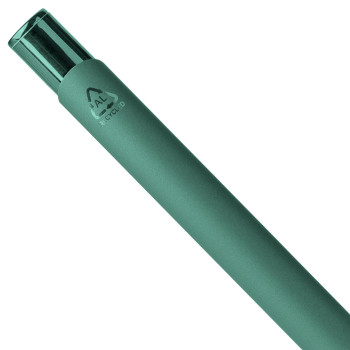 Penna a sfera alluminio riciclato con rivestimento gommato Anisa