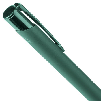Penna a sfera alluminio riciclato con rivestimento gommato Anisa