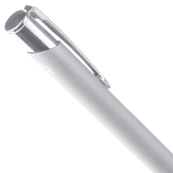 Penna a sfera alluminio riciclato con rivestimento gommato Anisa
