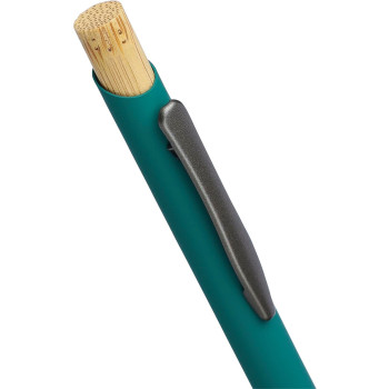 Penna a sfera in alluminio riciclato con finitura gommata Calandra