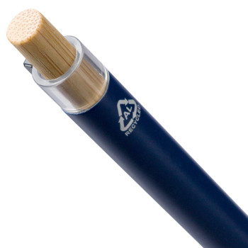 Penna a sfera in alluminio riciclato laccato Maren