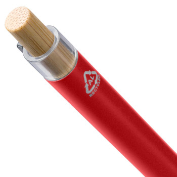 Penna a sfera in alluminio riciclato laccato Maren