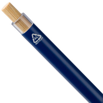 Penna a sfera in alluminio riciclato laccato Maren