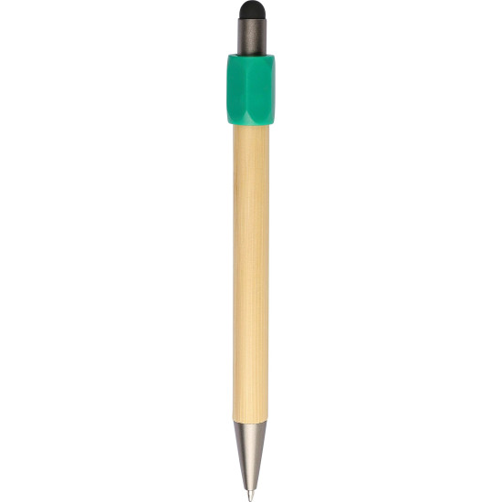 Penna a sfera in bambù con funzione spinner in ABS riciclato Fenn