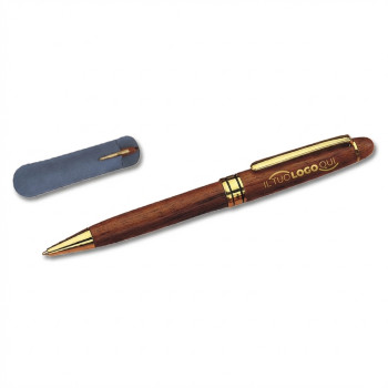 Penna a sfera in legno rosa per un tocco di eleganza nella scrittura