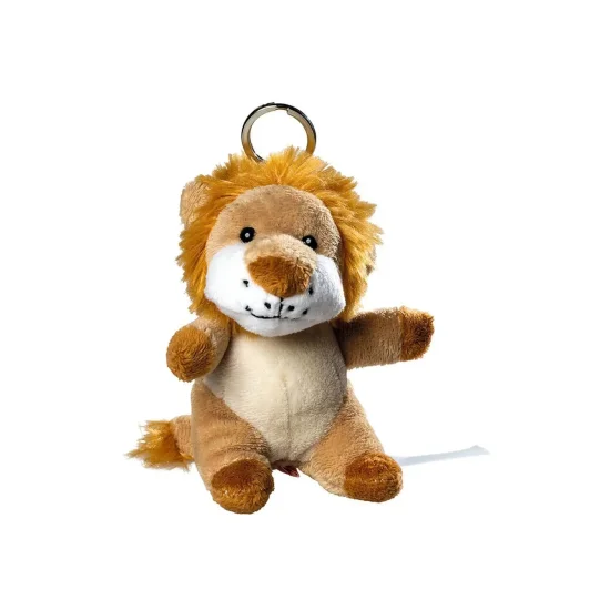 plush lion with keychain
