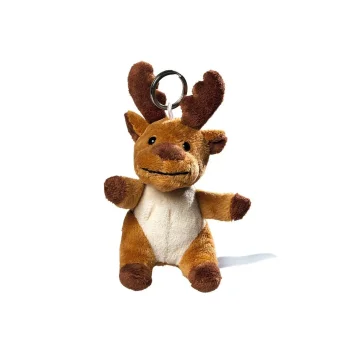 plush moose with keychain