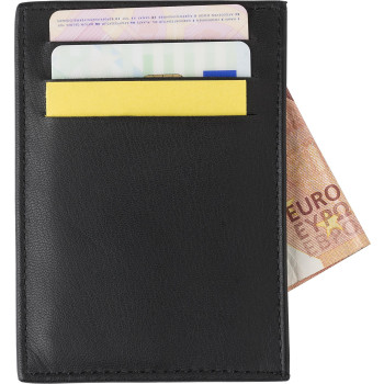 Porta carta di credito RFID in pelle Logan