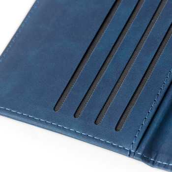 Porta passaporto ed etichetta bagagli in PU riciclato Zani