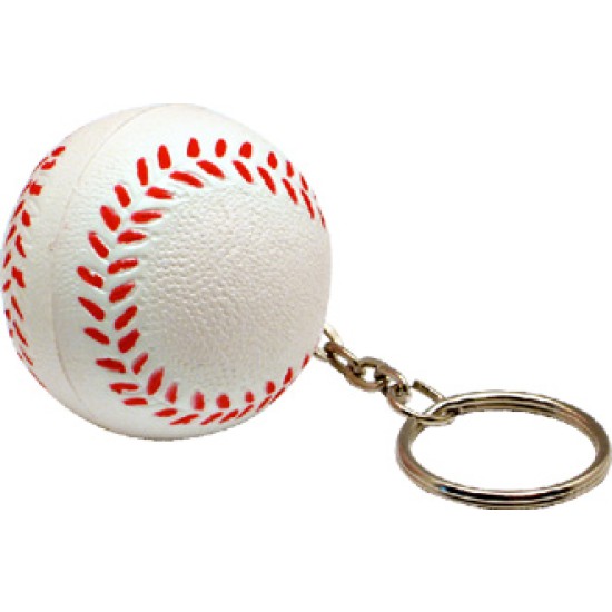 Portachiavi  antistress con riproduzione di pallina vari sport  in materiale gommoso.